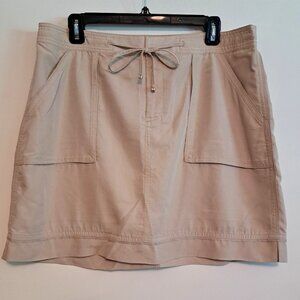 White House Black Market Khaki Mini Skirt